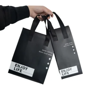 Milk Tea Beverage Insulation Takeaway Bag Non Woven Aluminum Foil Single Double Cup Hand Length Handle Customizable for Catering