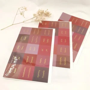 Mini Planner Rectangle Divider Tabs, Printable Custom Self-Adhesive Index Month Label Stickers