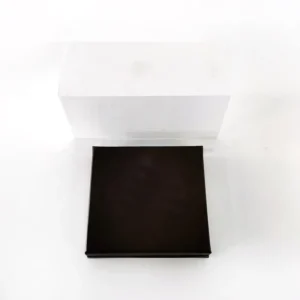 Minimalist Rigid Paper Box with Contrasting Interior for Retail Electronics and Accessories