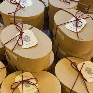 Mooncake Candy Packing Oval Rigid Paper Boxes for Mother’s Day