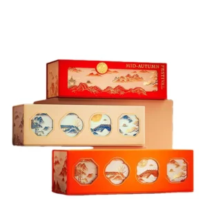 Mooncake Empty Gift Box Mid-Autumn Festival Outer Packaging for Business Hotels Souvenir Collection