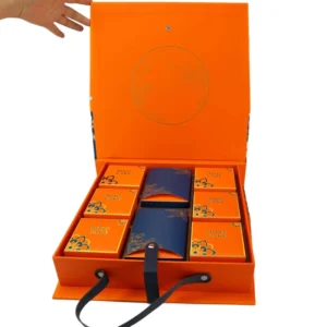 Mooncake Packaging Box Magnetic Lock Custom Printed Logo Moon Cake Gift Box for Mid-Autumn Festival