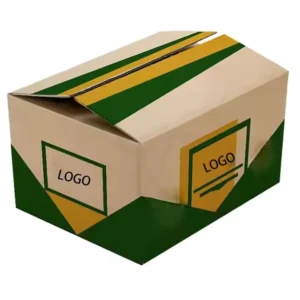 Multi-Depth Corrugated Cardboard Shipping Box with Logo