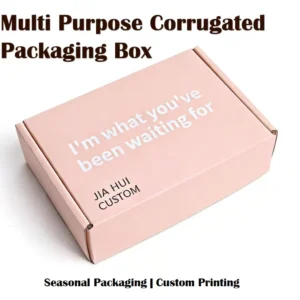 Multi-Purpose Corrugated Paper Packaging Box for Retail, Storage, and Seasonal Sales