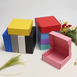 Multicolor Corrugated Gift Box with Custom Logo Printing for Shipping