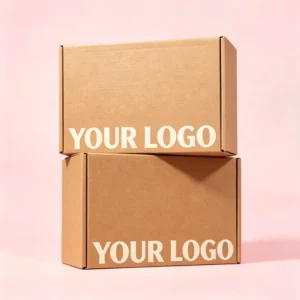 Natural Kraft Paper Folding Carton Shipping Mailer Gift Box Custom Logo