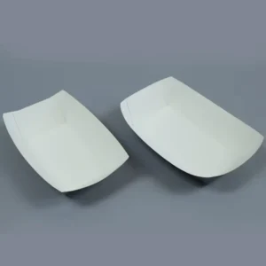 Natural Paper Pulp Disposable Paper Boat Tray for Hot Dogs and Chips