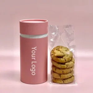 New Gift Box Recyclable Cake Candy Kraft Tube Canister Luxury Cylindrical Cardboard Box Cheesecake Cookie Paper Tube