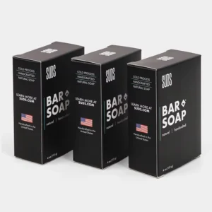 OEM Custom Art Paper Soap Bar Packaging Box with Soybean Oil Ink, Eco-Friendly