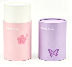 OEM Custom Logo Personalized Print Round Kraft Cylinder Tube Eco Friendly Paper Canister for Tea Candy Gift Packing Box