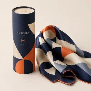 OEM ODM Paper Tube Gift Box for Silk Satin Round Container Custom Size for Gift Wrapping