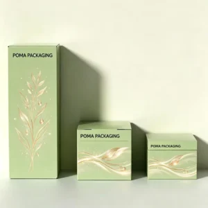 OEM/ODM Service Cosmetic Folding Paper Gift Box with Floral Print for Skincare, Serum, and Lipstick