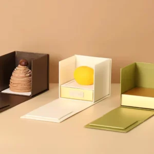 OEM Paper Wedding Favor Candy Box with Ribbon
