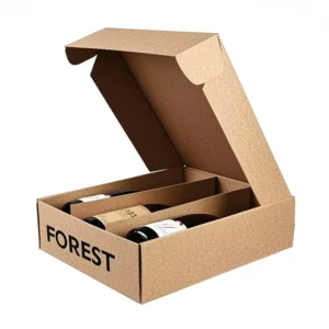 OEM Private Logo Cardboard Shipping Box for 3 Wine Bottles