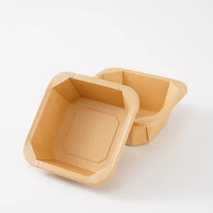 Octagonal Eco-Friendly Kraft Paper Salad Boxes for Takeaway Food