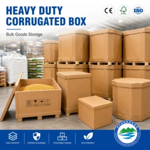 Octagonal Octabin Heavy-Duty Eco Kraft Corrugated Shipping Carton