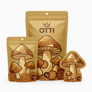 Opaque Colored Tear-Notch 3D Shaped Light-Blocking Kraft Paper 4oz Loose Leaf Tea Mylar Pouch