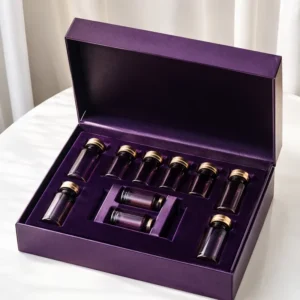 Oyster Peptide Supplement Box, Purple Rigid Packaging for Health OEM