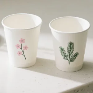 PE-Coated Custom Logo Printed Single Wall Coffee Paper Cup for Beverages