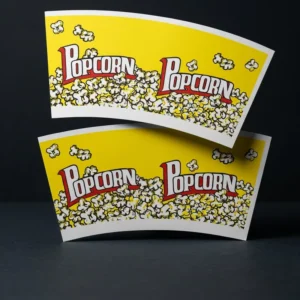 PE Coated Food Grade Disposable Paper Fans Customized Greaseproof Waterproof for Coffee Cups and Bowls