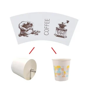 PE Coated Single Side Craft Paper Coffee and Tea Cups with Waterproof Offset Printing