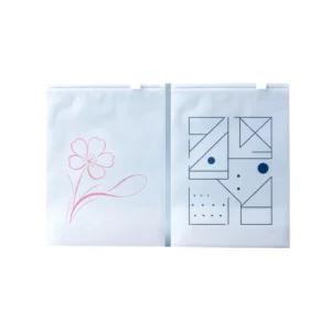 PE Waterproof Zipper Bags Custom Size Clear Silk Screen Printed for Shoes Clothing and Socks Packaging