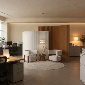 PF-1 Folding Partition Wall Paper Home Background Wall Screen Divider Stretchable Modern Design for Exhibition, Office, and Store