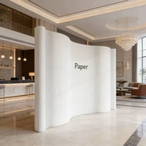 PF-1 Paper Folding Partition Wall Screen Divider for Exhibitions, Homes, Offices, and Stores
