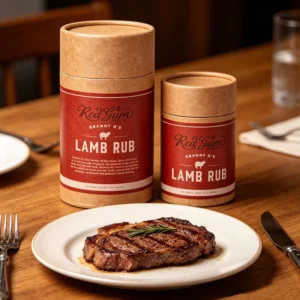 PPWR Compliant Recycled Material Kraft Paper Spice Tube Set Cardboard Seasoning Paper Tube Packaging