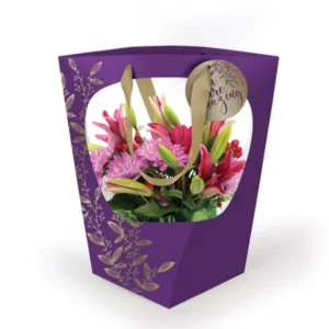 Paper Bag for Plants and Flowers with Plastic Window