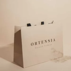 Paper Bag with Cotton Handle High-grade Matte Embossed Large Laminated Paper Bag