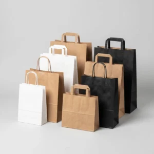 Paper Bags Recyclable Shopping Bag Brown Kraft Paper Shopping Bag with Handles