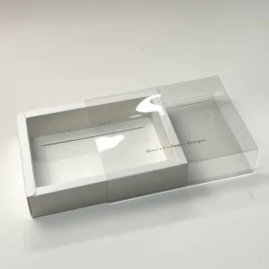 Paper Box with Transparent Window with PVC Plastic Slide Paper Box Packaging with Underwear