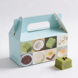 Paper Boxes with Transparent Windows for Snacks, Desserts, or Gift Giving