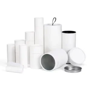 Paper Canister Cylinder Container Tea Coffee Eco Friendly Cardboard Tube Food Grade Biodegradable OEM
