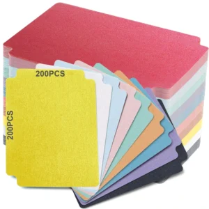 Paper Card Dividers Multicolor Fits Standard Cards Storage Boxes for TCG