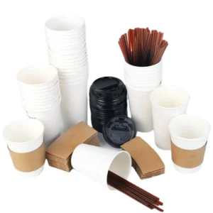 Paper Cup Custom Printed Disposable Recyclable Single Double Ripple Wall Coffee Paper Cups With Lids