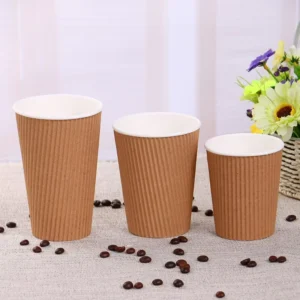 Paper Cup with Lid for Hot and Cold Drinks