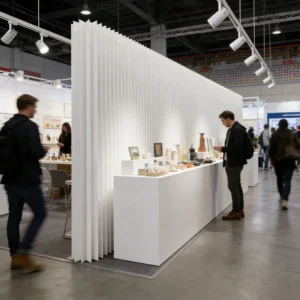 Paper Folding Partition Wall Background Wall Screen Divider Stretchable Home Office Exhibition Store Partition