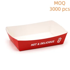 Paper Food Tray Fast Food Packaging Box Cardboard Food Box Manufacturer