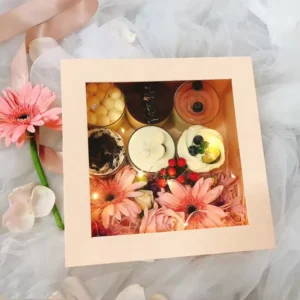 Paper Gift Box with Clear PVC Window and Cardboard Structure
