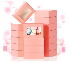 Paper Packaging Box with Window for Gifts, Candy, and Takeout
