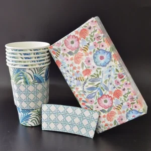Paper Tableware Factory Party Paper Cup Decorative Napkins for Flower Summer Theme Parties