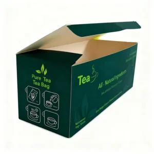 Paper Tea Gift Box with Logo for Green Tea Retail Packaging