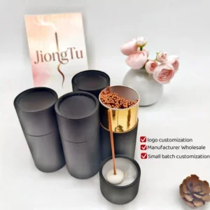 Paper Tube Packaging for 30g Agarwood Incense Strips and Home Fragrance