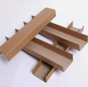 Paper U-Shaped Edge Protector for Cardboard Boxes, Anti-Collision, Recyclable, Customizable Size and Thickness