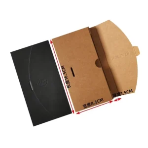Paperboard Mobile Case Packaging, Customized Embossed Print, Natural Color, Foldable Cardboard Gift Box for Consumer Electronics