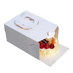 Party Birthday Wedding Paper Large Cake Box Custom Cake Box with Handle