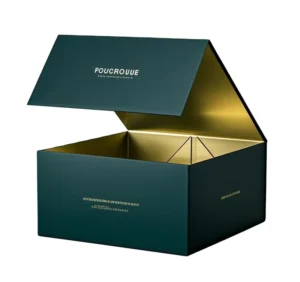 Perfume Gift Set Cosmetic Packaging Box with Foil Stamping and Magnetic Closure