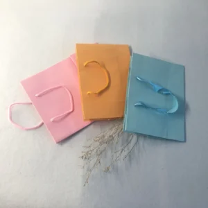 Pink Color Custom Color High Quality Paper Gift Bags Durable Shopping Bags for Exhibitions Customizable